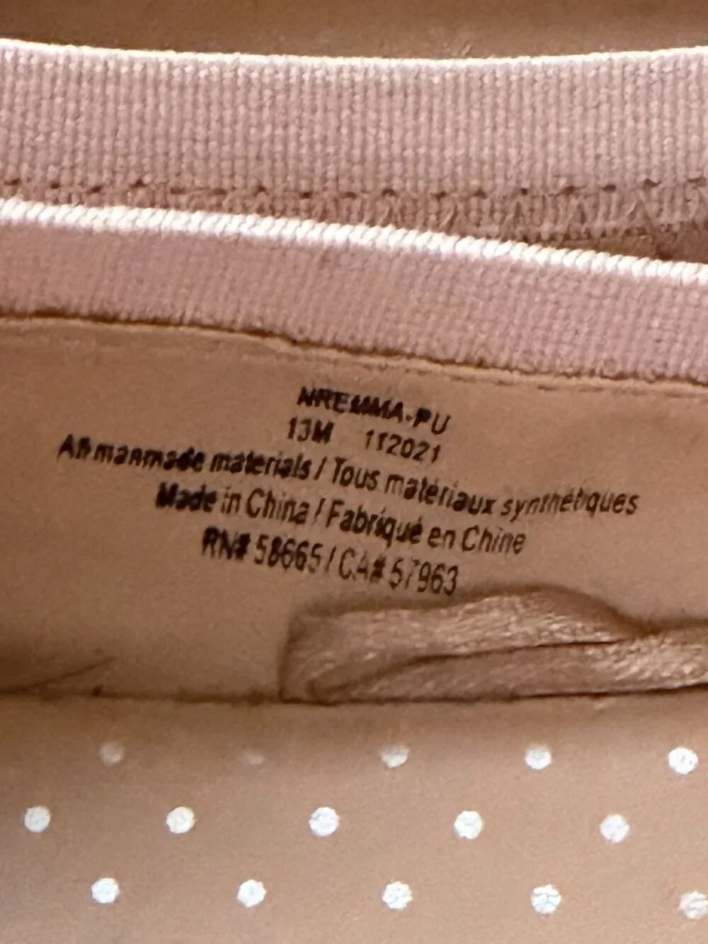 Kids' Nordstrom Rack Pink Bow Ballet Flats, Size 13M